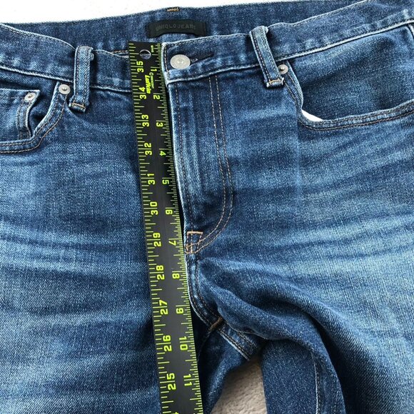 Uniqlo Women's Jeans Size 3 Salvage Kaihara Denim Slim Straight Low Rise - Picture 5 of 16